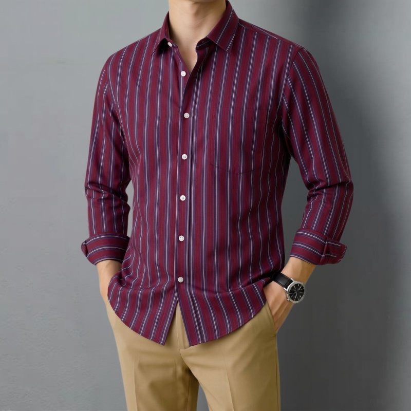 Deep Maroon Stripe
