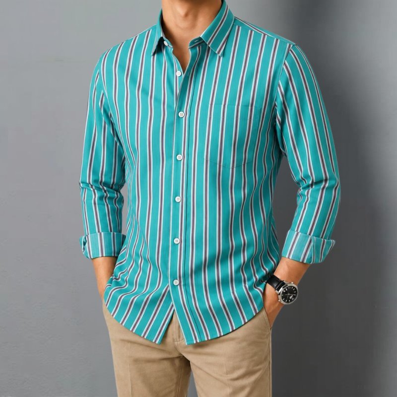 Turquoise Green Stripe